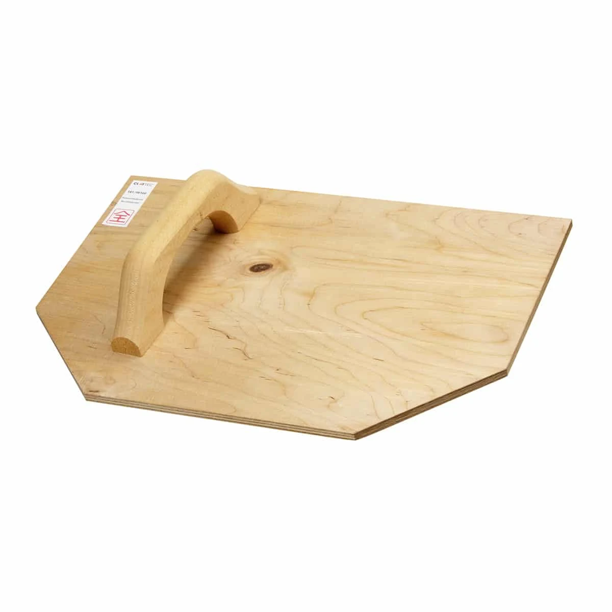 Putzmörtelbrett für Japankellen, Linkshänder – Birkenschichtholz 450×300 mm, ClayTec
