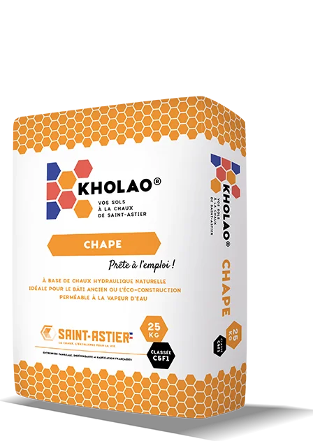 Saint-Astier® KHOLAO® Chape Kalkestrich, ökologischer Baustoff von Lehm-Revival