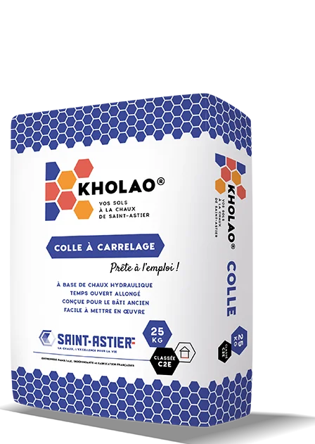 Saint-Astier® KHOLAO® Colle Natursteinkleber, ökologischer Baustoff von Lehm-Revival