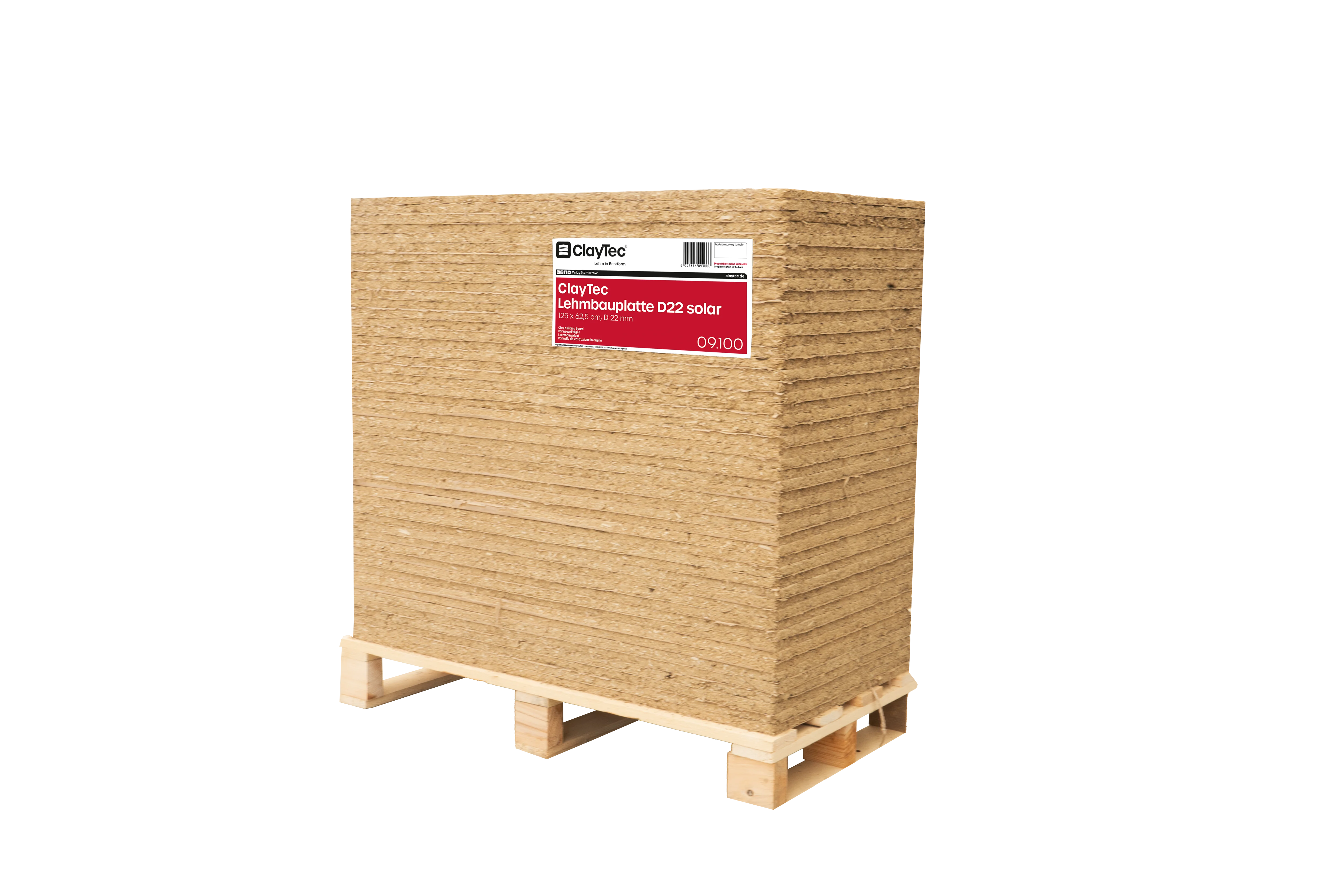 ClayTec Lehmbauplatte D22 solar – ökologischer Baustoff von Lehm-Revival