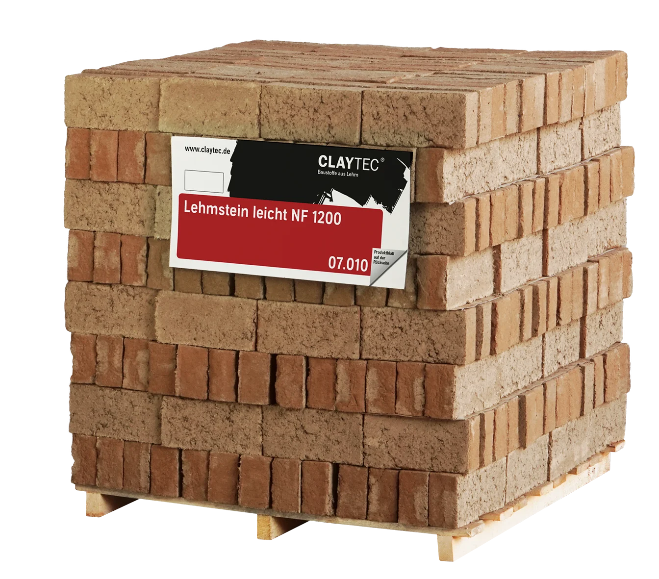 ClayTec Lehmstein leicht NF 1200 – ökologischer Baustoff von Lehm-Revival