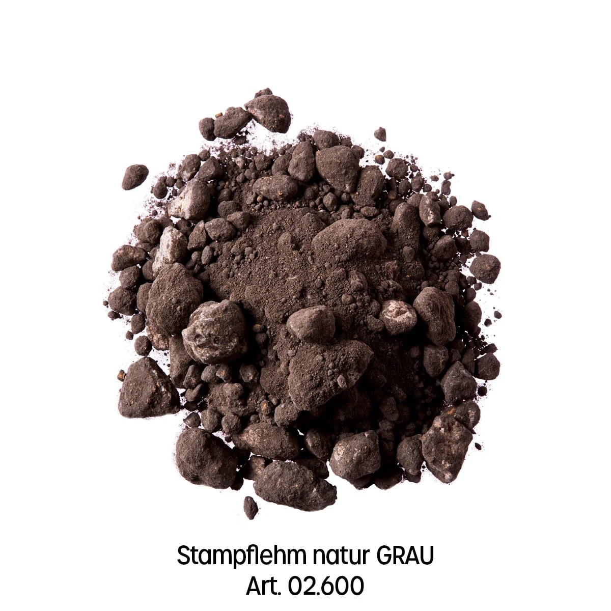 ClayTec Stampflehm natur-GRAU 1,0t Big-Bag – ökologischer Baustoff von Lehm-Revival