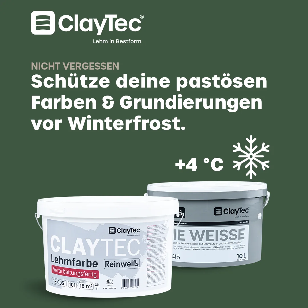 CLAYTEC Lehmfarbe Reinweiss 10l von Lehm-Revival (Bild 2)