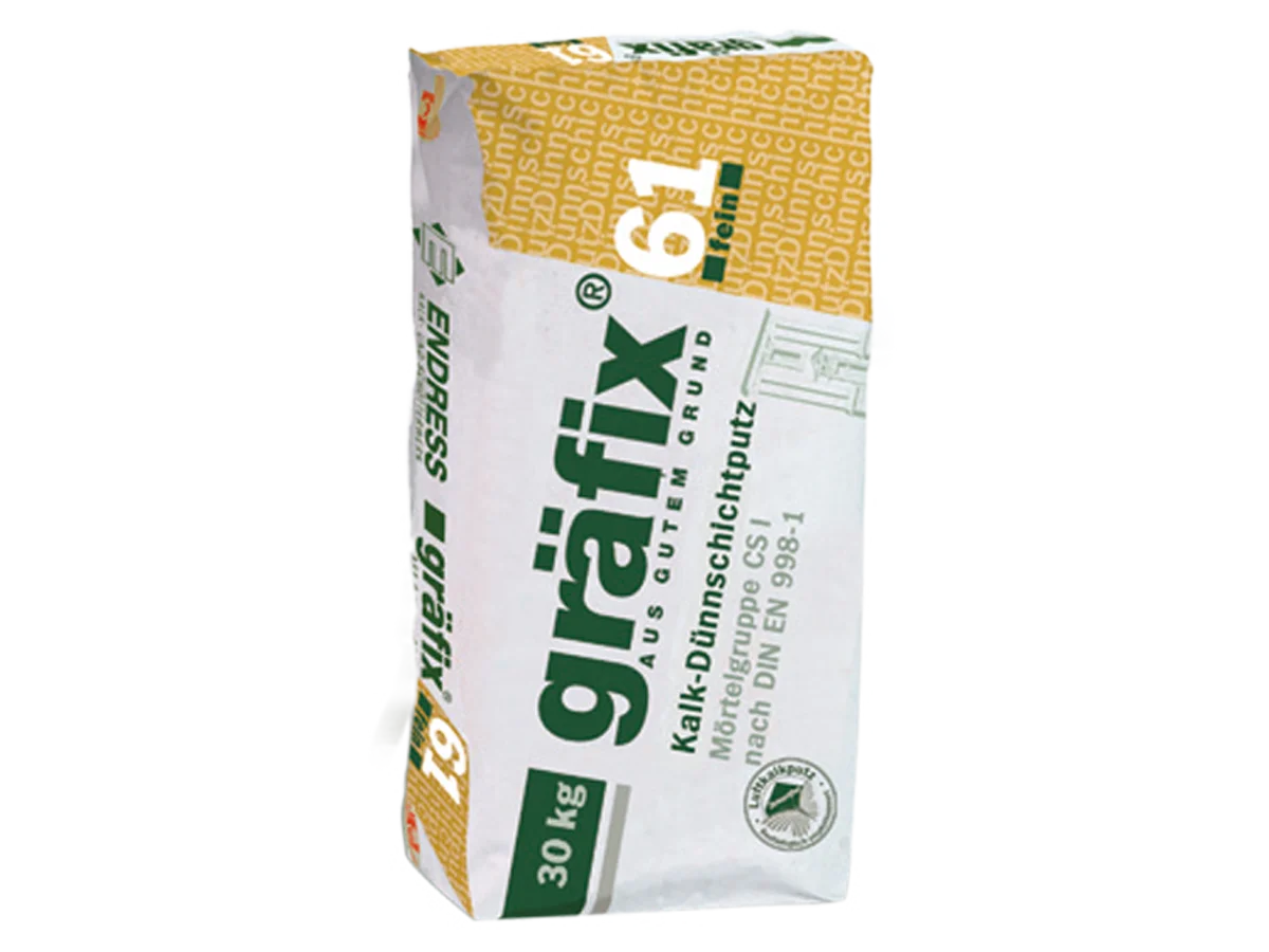 Gräfix 61 Kalk-Dünnschichtputz FEIN 30kg – ökologischer Baustoff von Lehm-Revival