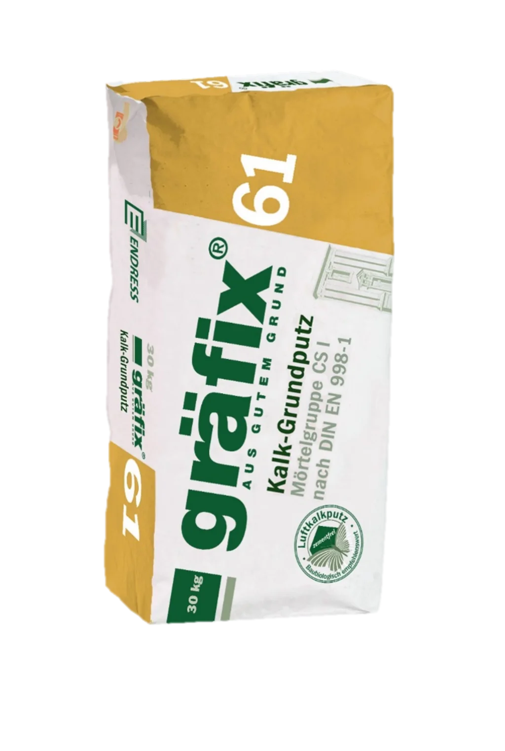 Gräfix 61 Kalk-Grundputz 30kg – ökologischer Baustoff von Lehm-Revival