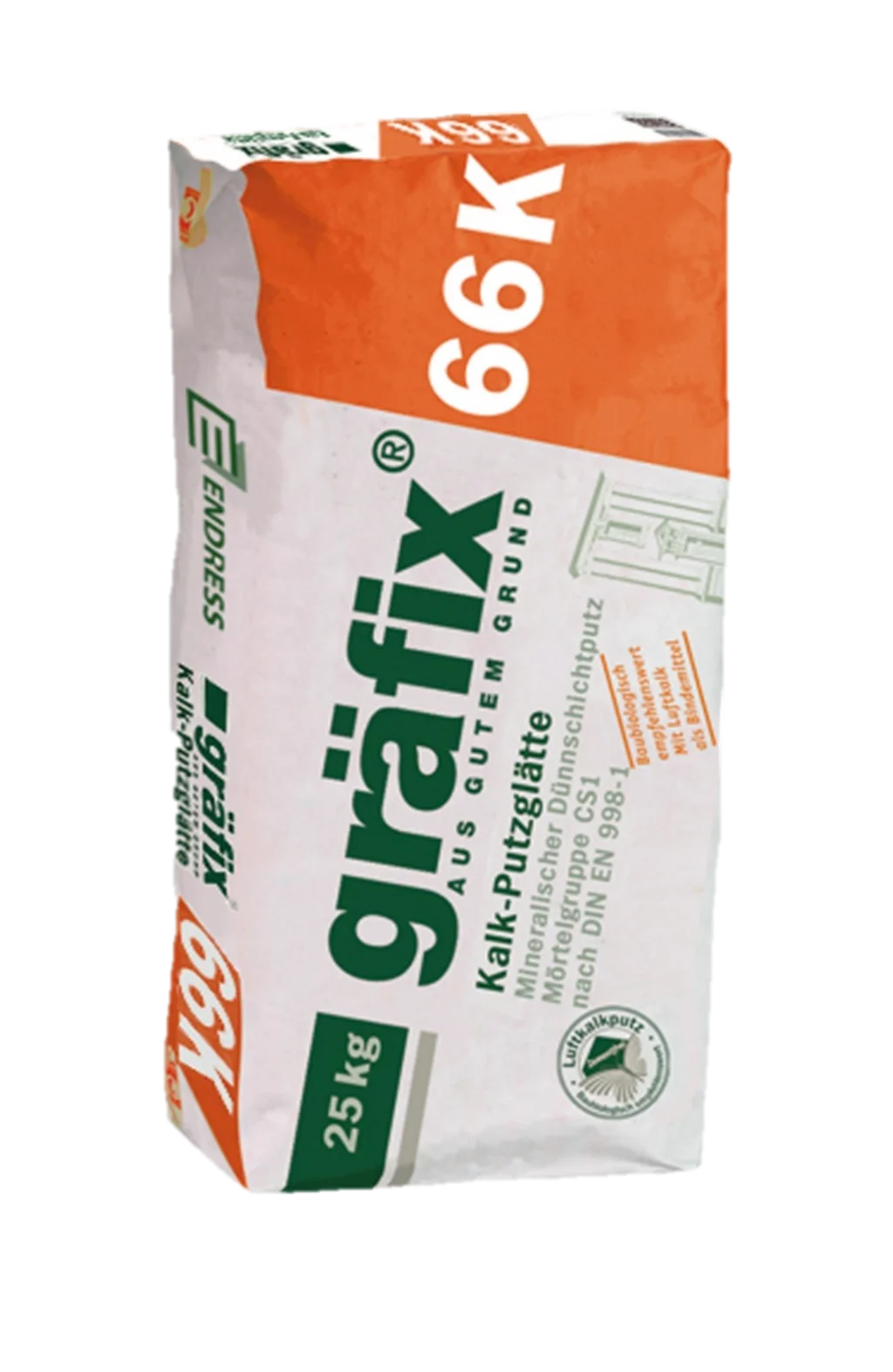 Gräfix 66 K Kalk-Putzglätte 25kg – ökologischer Baustoff von Lehm-Revival