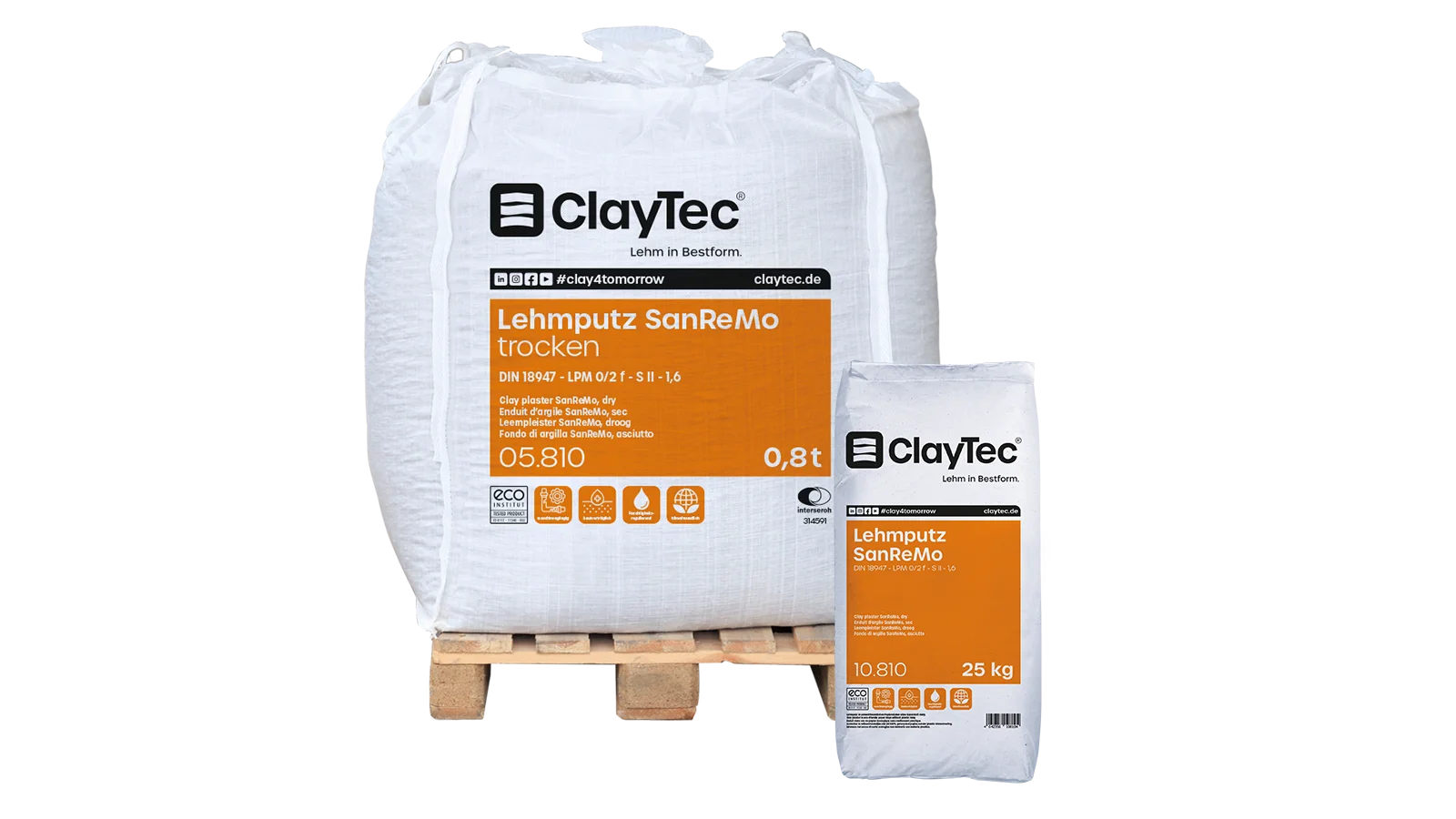 ClayTec Lehmputz SanReMo von Lehm-Revival (Bild 2)
