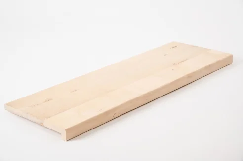 Fensterbank Birke Rustikal Massiv 20mm unbehandelt – ökologischer Baustoff von Lehm-Revival