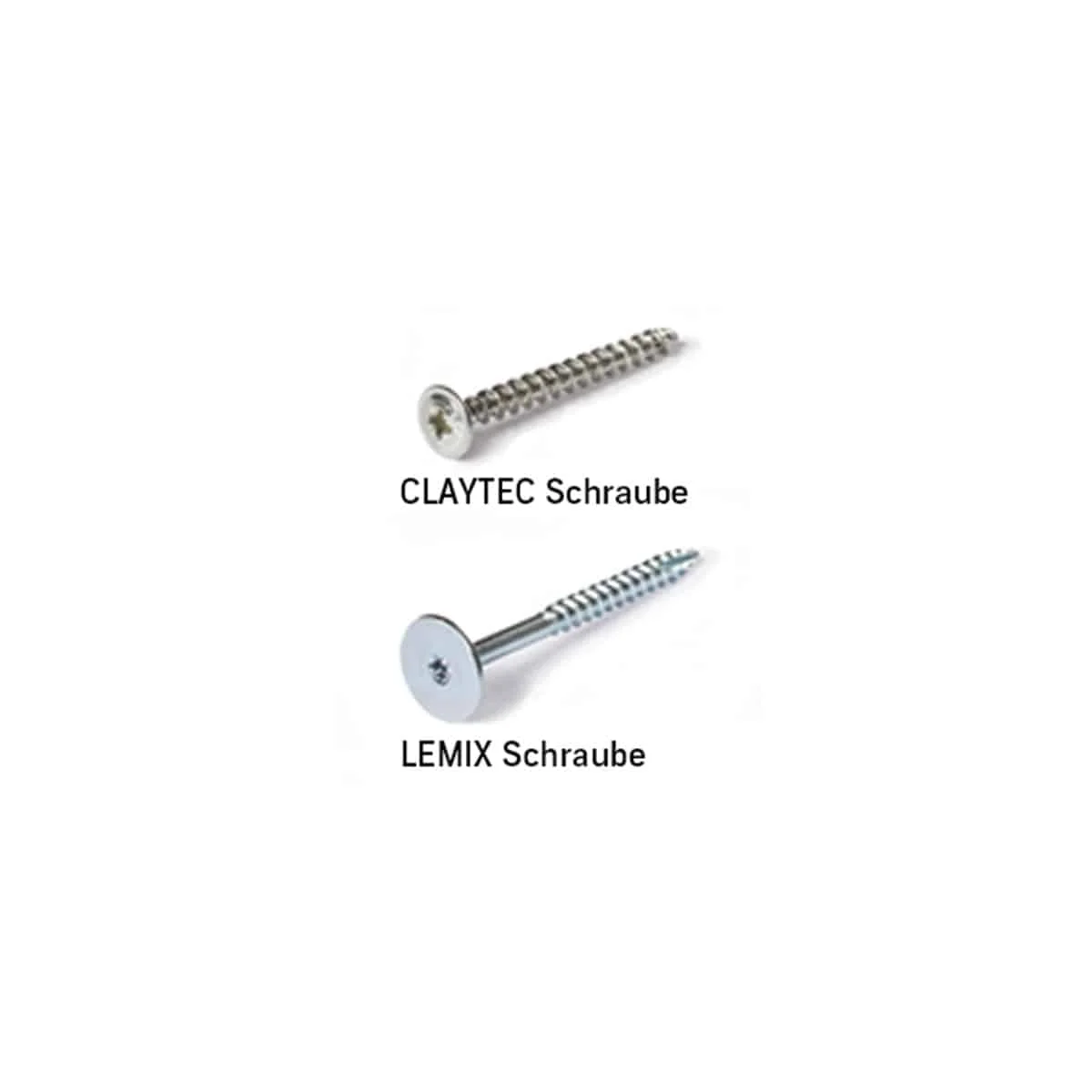 ClayTec Schrauben D=6mm, 2 Stk/Platte, ökologischer Baustoff von Lehm-Revival