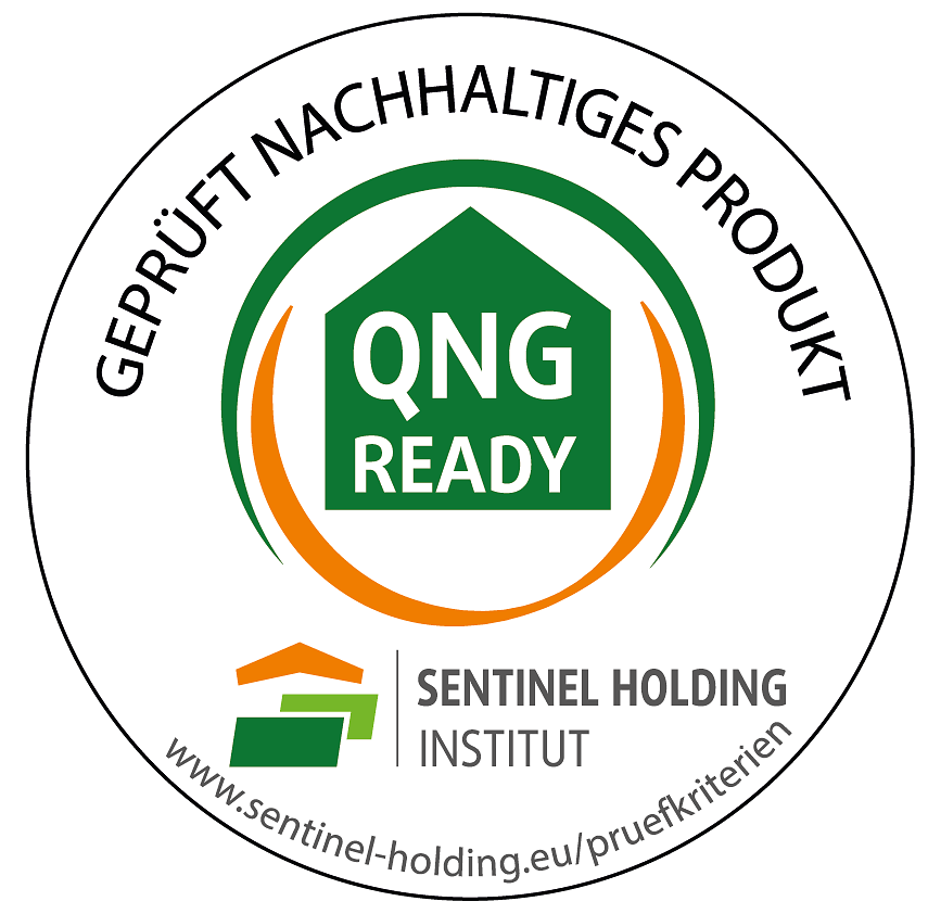 QNG-konformes Produkt, geprüft durch das Sentinel Holding Institut