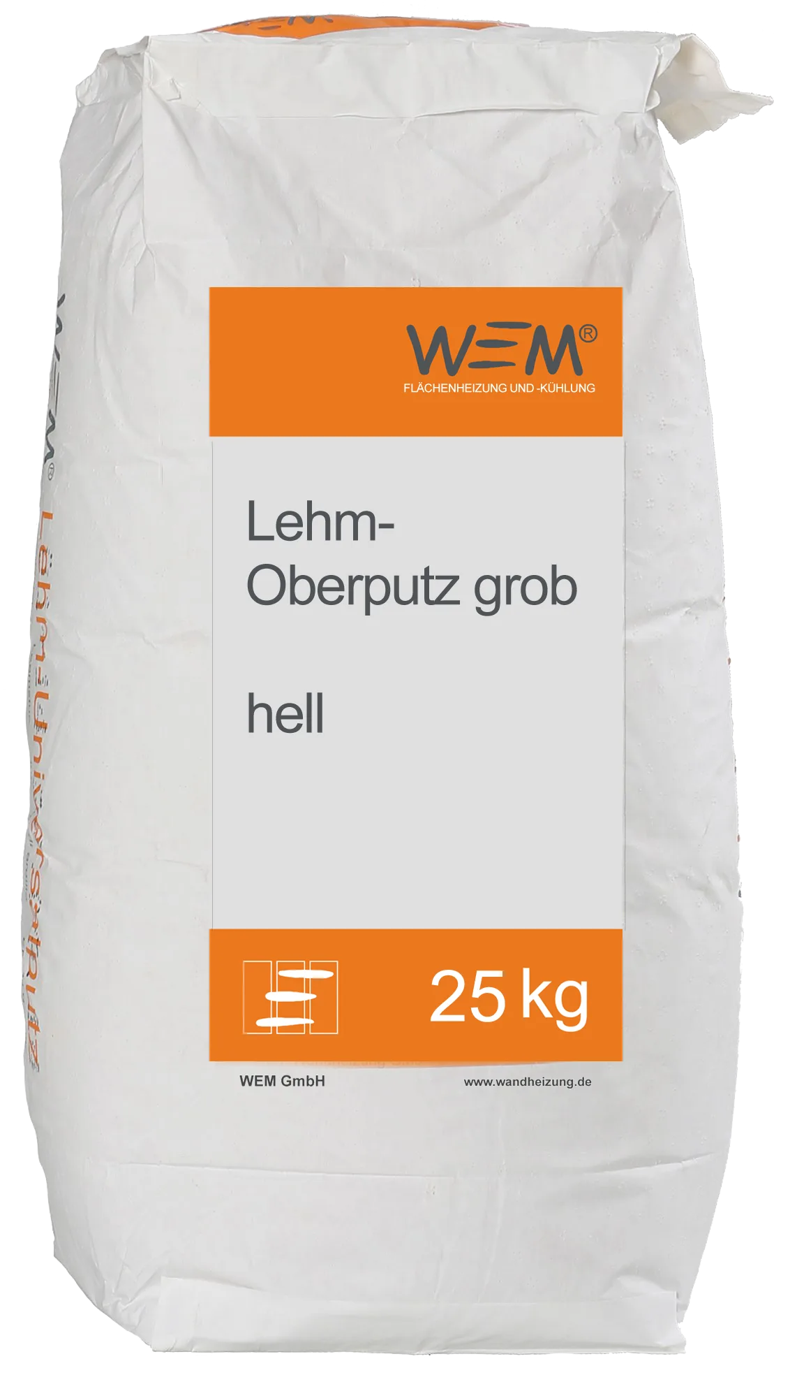 WEM Lehm-Oberputz grob hell von Lehm-Revival