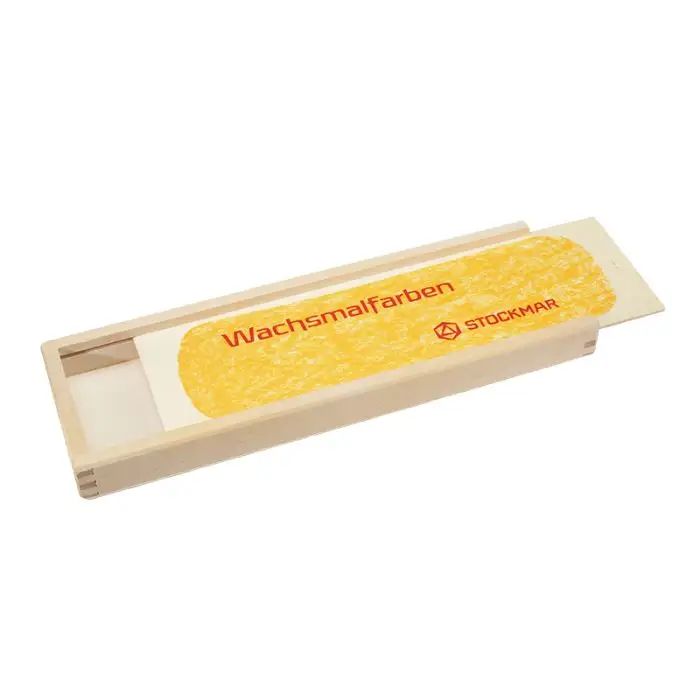 Stockmar Leere Holzbox für Wachsmalstifte – ökologischer Baustoff von Lehm-Revival