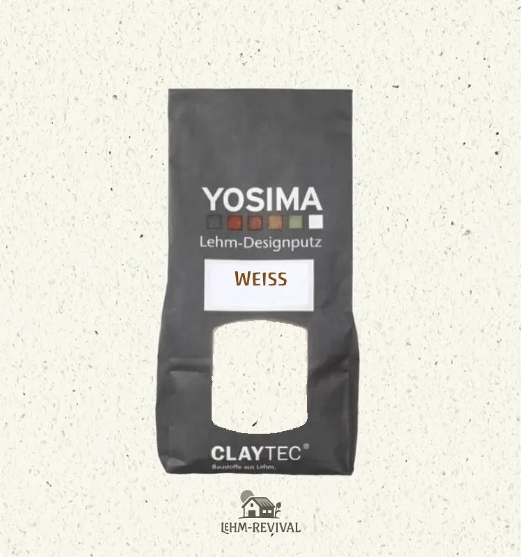 Lehm-Revival_Claytec_yosima_lehm-designputz_weiss_beutel