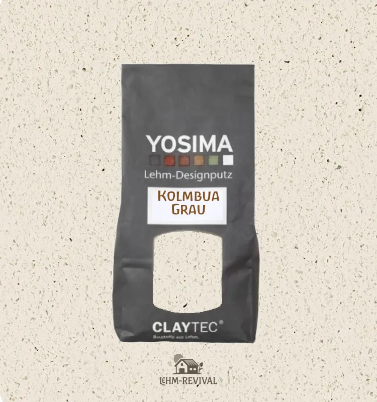 Lehm-Revival_Claytec_yosima_lehm-designputz_Kolumba-Grau_Beutel